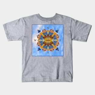 Nautical Compass Collage Kids T-Shirt